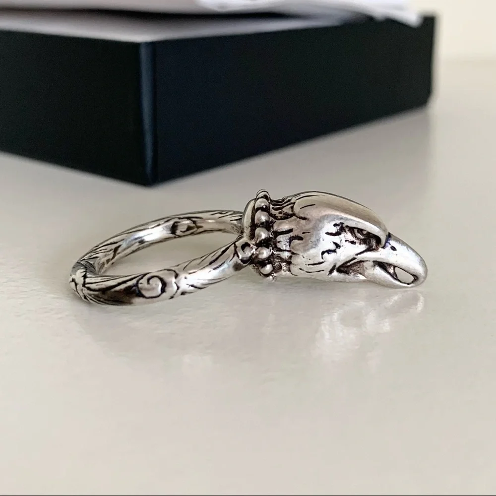 NWOT Gucci sterling silver eagle ring - Picture 9 of 16